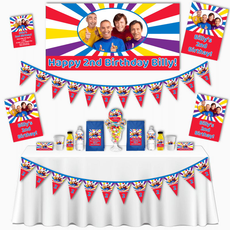 Personalised The Wiggles &#39;Original&#39; Grand Birthday Party Pack