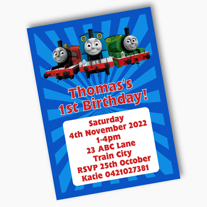 Thomas &amp; Friends Birthday Party Invites