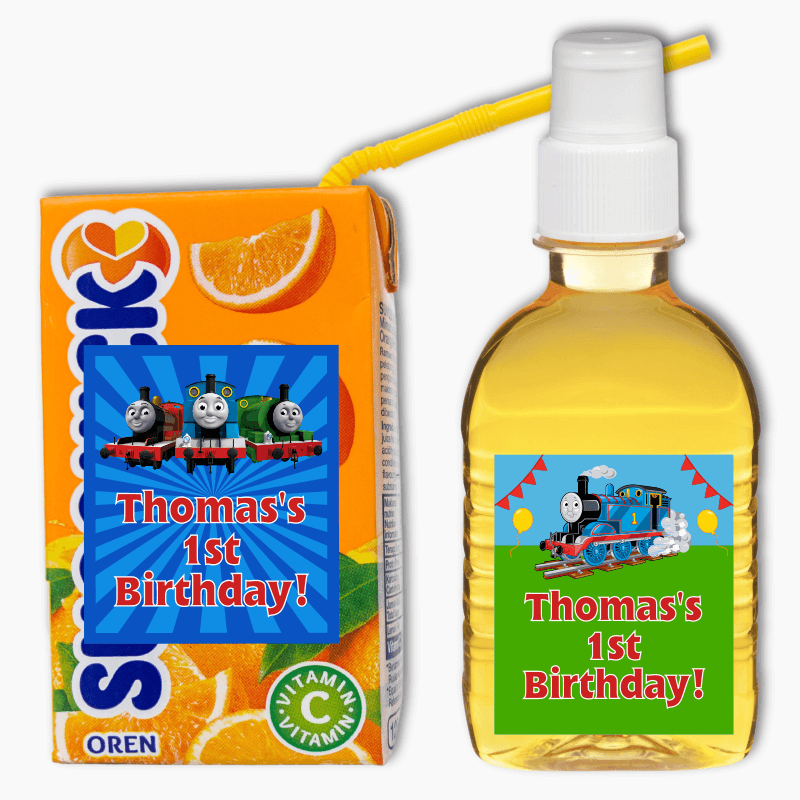 Thomas the Tank Engine Party Rectangle Drink Labels