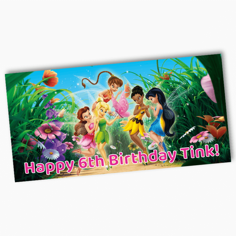 Personalised Tinker Bell Birthday Party Banners