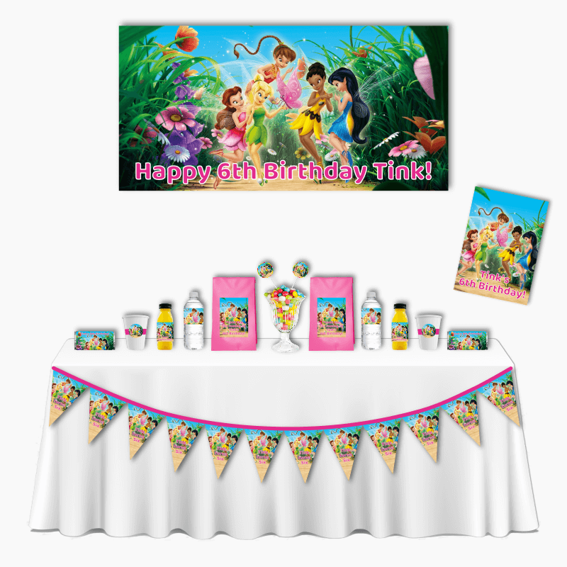 Personalised Tinker Bell Deluxe Birthday Party Pack