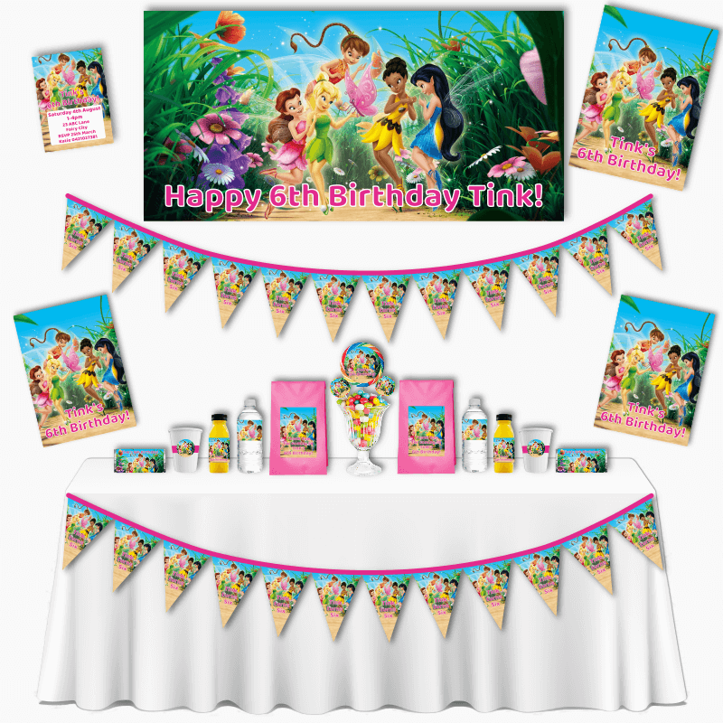 Personalised Tinker Bell Grand Birthday Party Pack