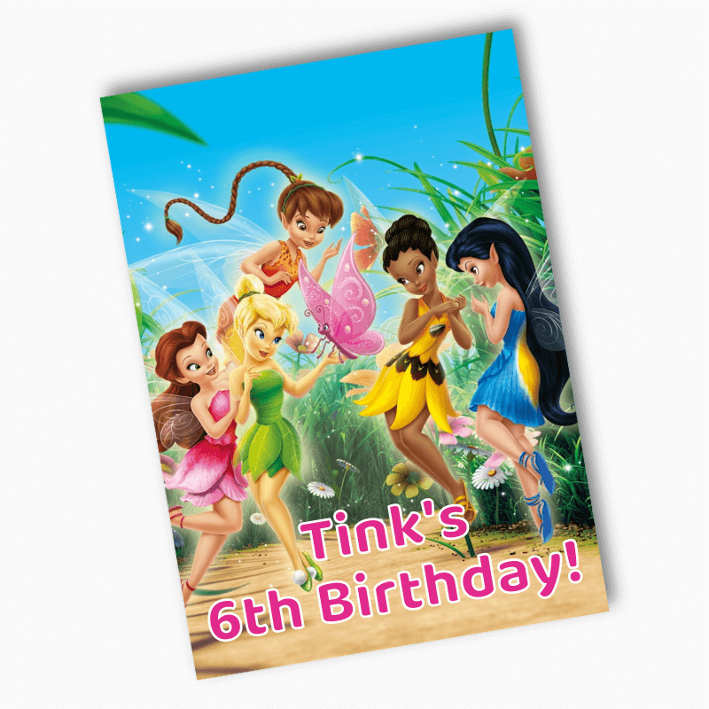 Personalised Tinker Bell Birthday Party Posters