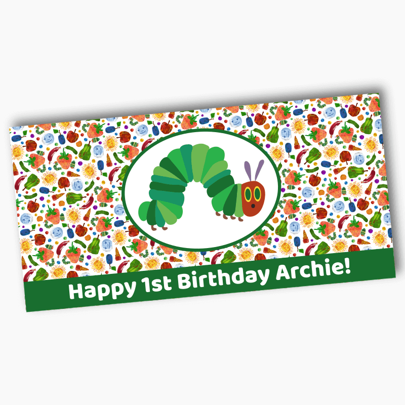 Personalised Very Hungry Caterpillar Birthday Party Banners
