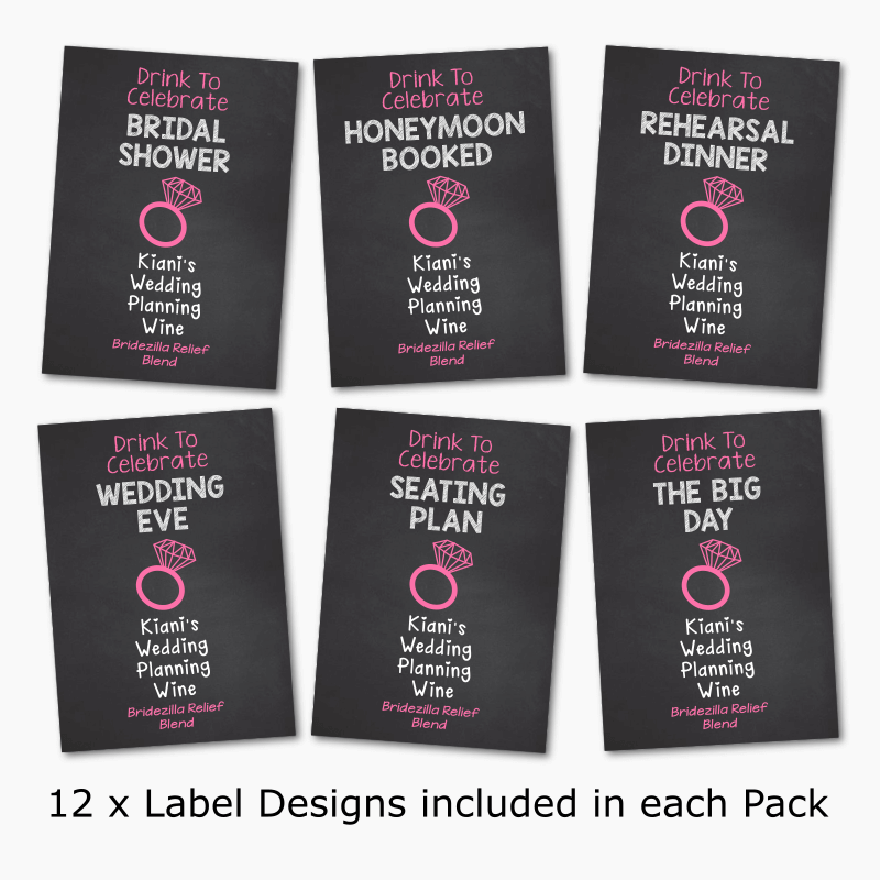 Bride to Be Gift Wine &amp; Beer Labels