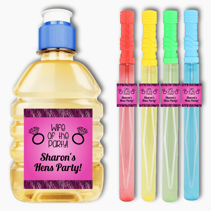 Personalised Wife of the Party Hens Party Rectangle Stickers