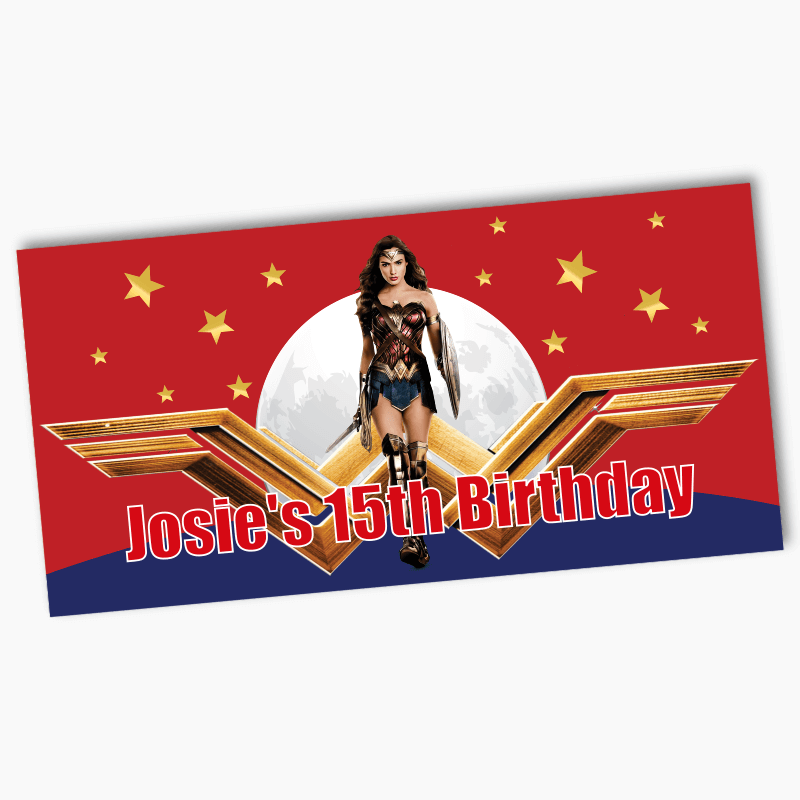 Personalised Wonder Woman Party Banners
